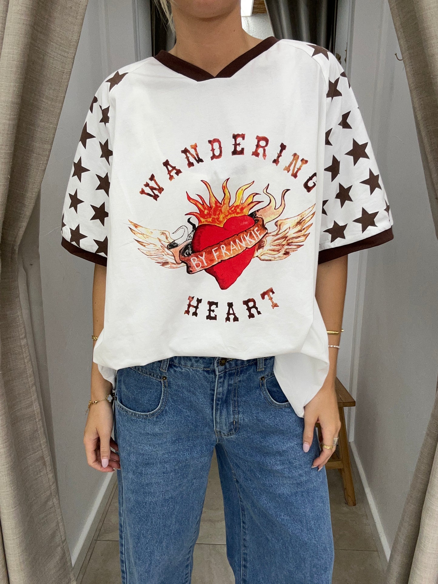 Brown Wandering Heart Tee - By Frankie