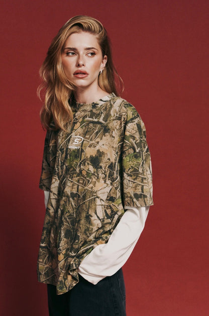 Round One Layered Tee Vintage Camo - SSAINT