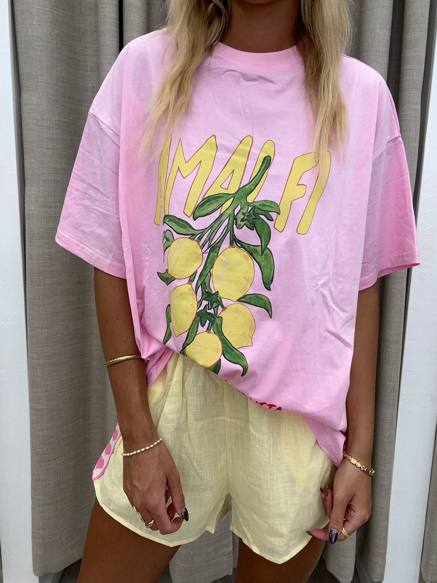 Amalfi Pink/Yellow Set - Top Cotton By Frankie