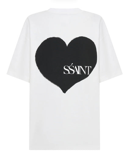 SSAINT Heart Tee Black OS