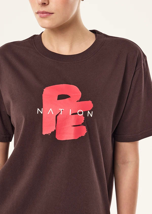 P.E Nation Tidal Relaxed Tee Dark Plum