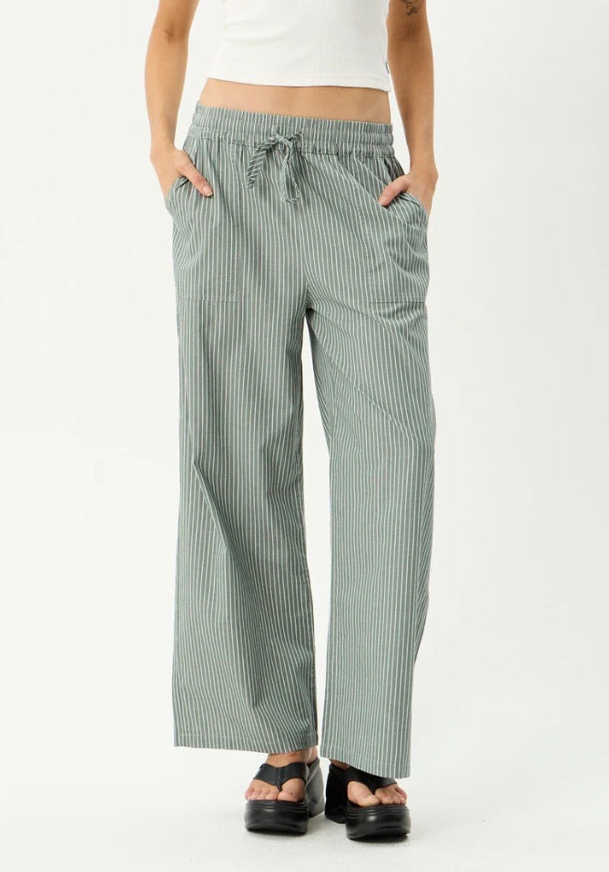 Pinned - Wide Leg Pant - Sycamore Stripe