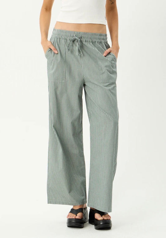 Pinned - Wide Leg Pant - Sycamore Stripe
