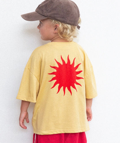 Kids Yellow/Red Nature Powered Tee - Cracker Day Club