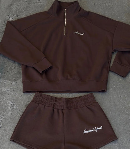 Brown Sport Track Shorts - SSAINT