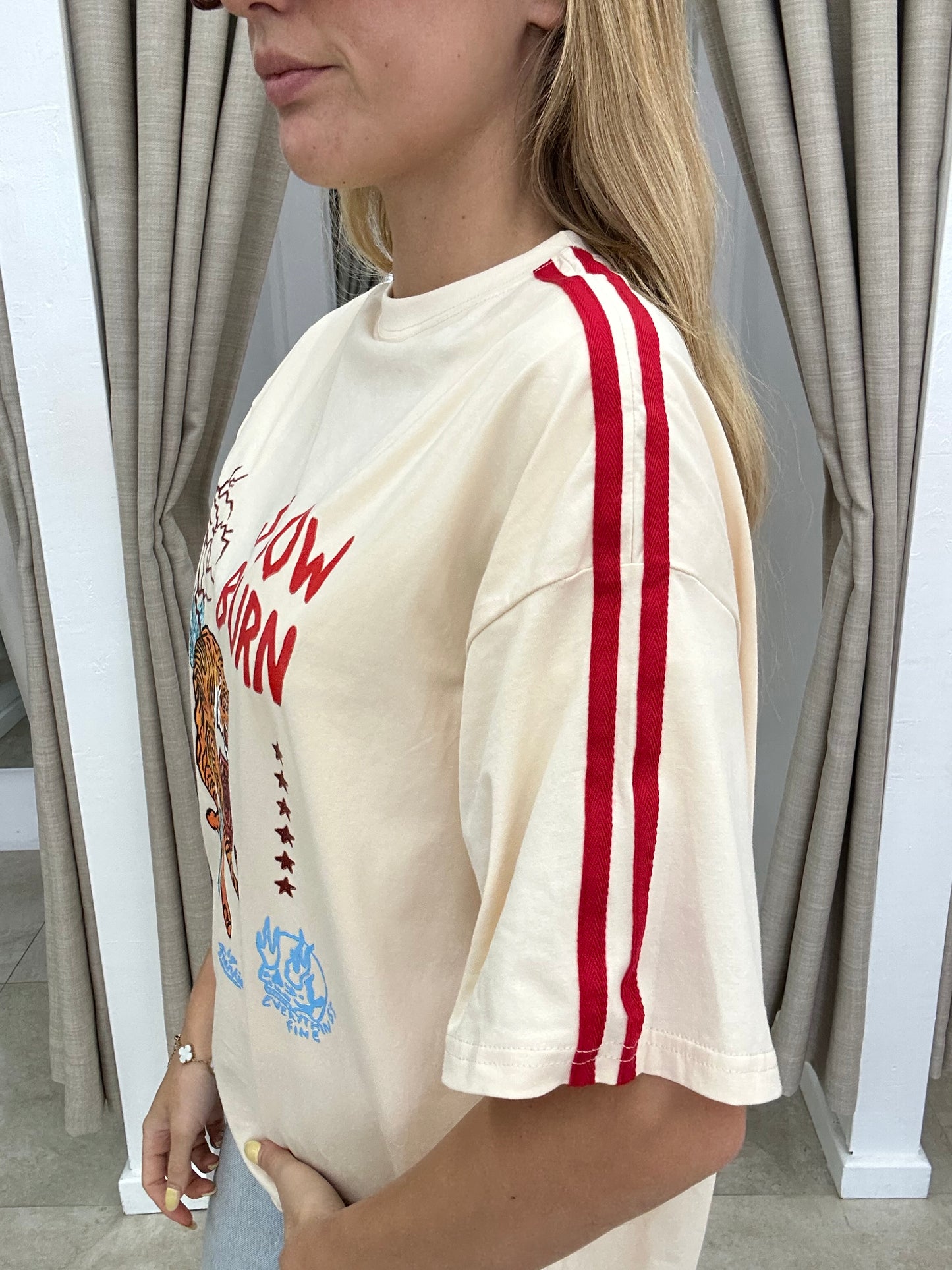 Slow Burn Tiger Stripe Tee - By Frankie