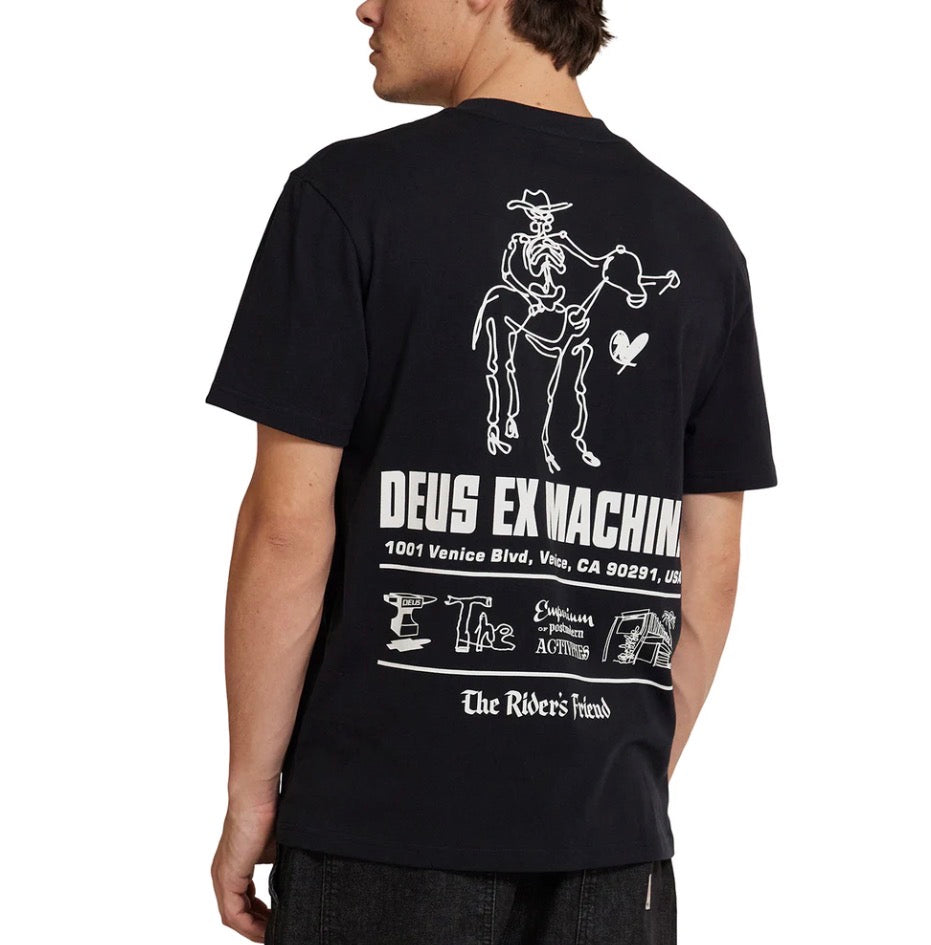 LA Address Tee Black - Deus Ex Machina