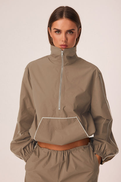 Arden Windbreaker Jacket Khaki - SNDYS