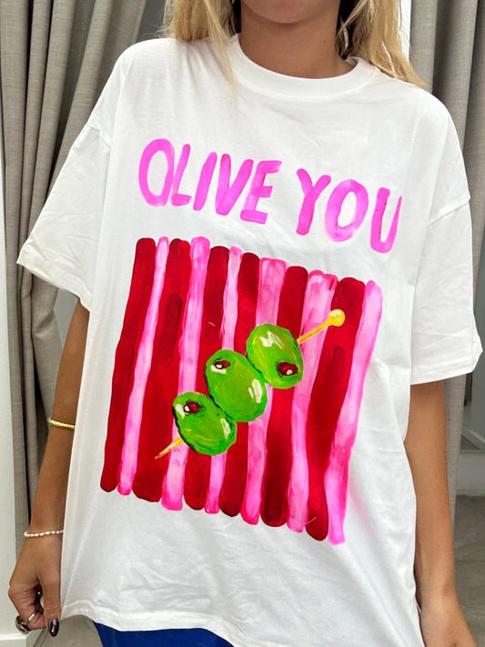 Olive You T-Shirt Cotton - By Frankie