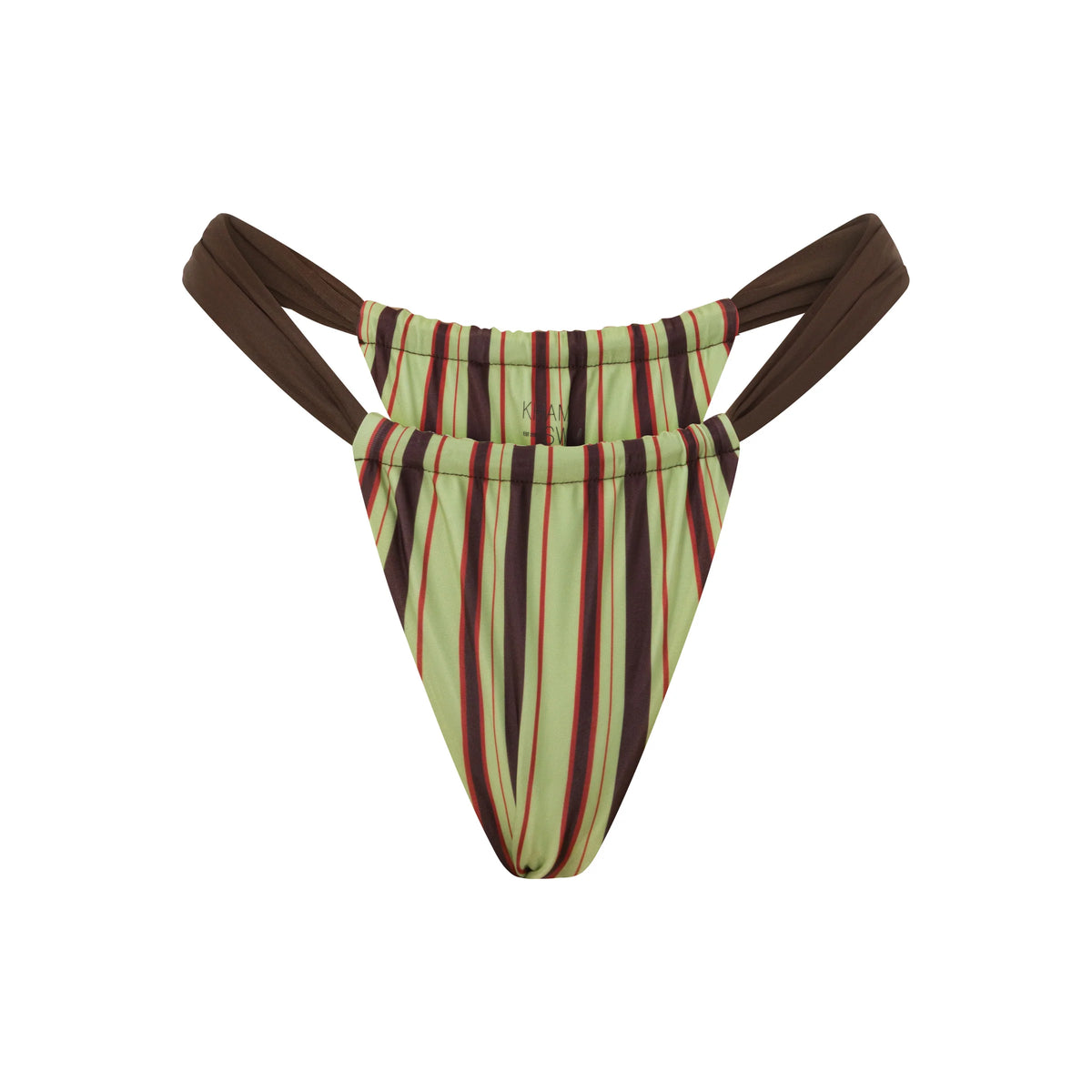 Khami Swim Zali Bottom Mint Stripe