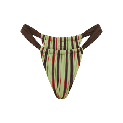 Khami Swim Zali Bottom Mint Stripe