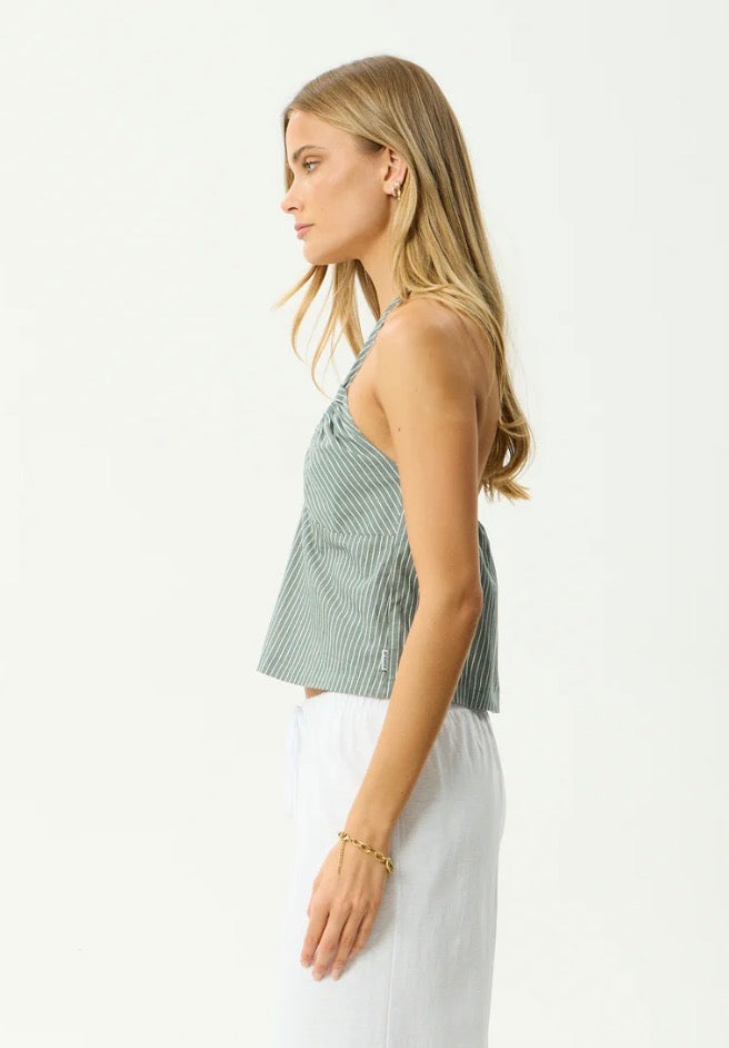 Pinned - Halter Top - Sycamore Stripe