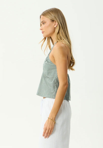 Pinned - Halter Top - Sycamore Stripe