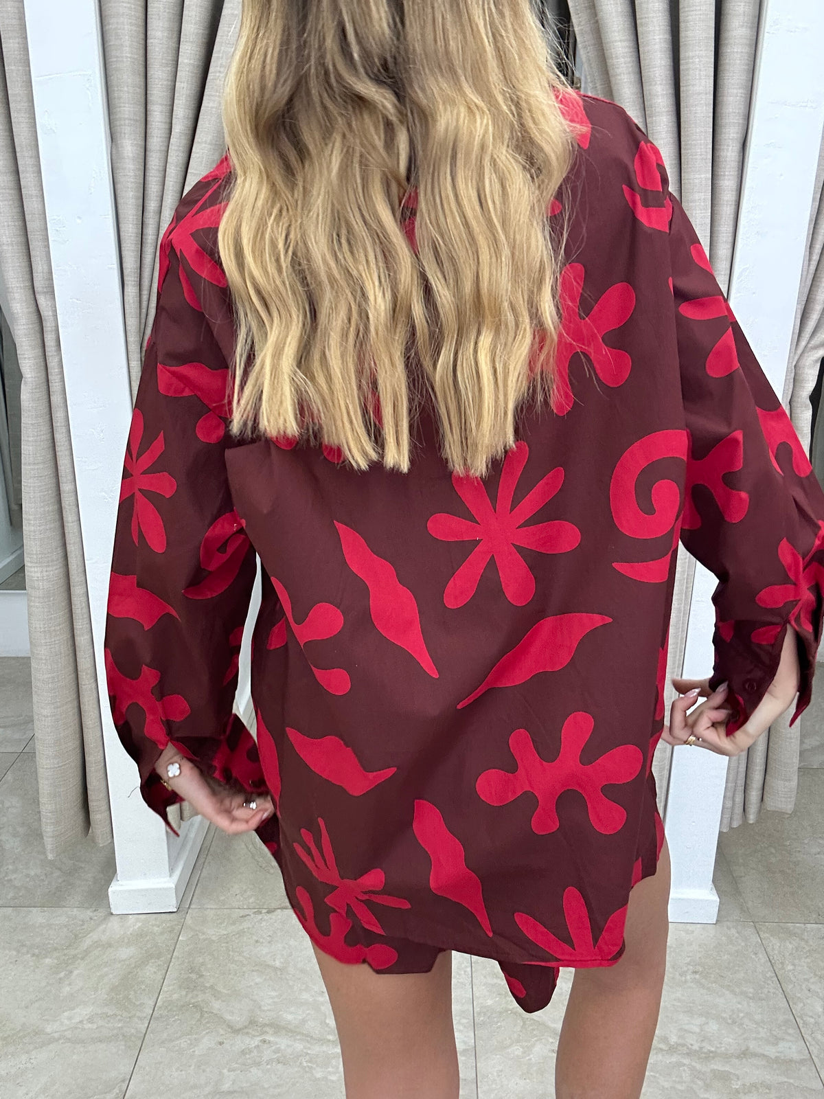 By Frankie Choc/Red Print Set - Shirt