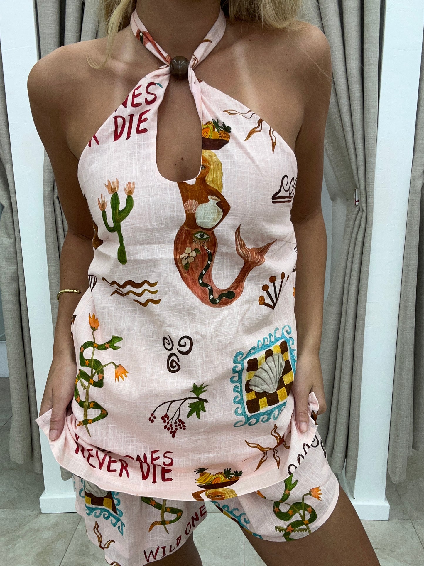 Wild Ones Halter Neck Short Set - Halter top By Frankie