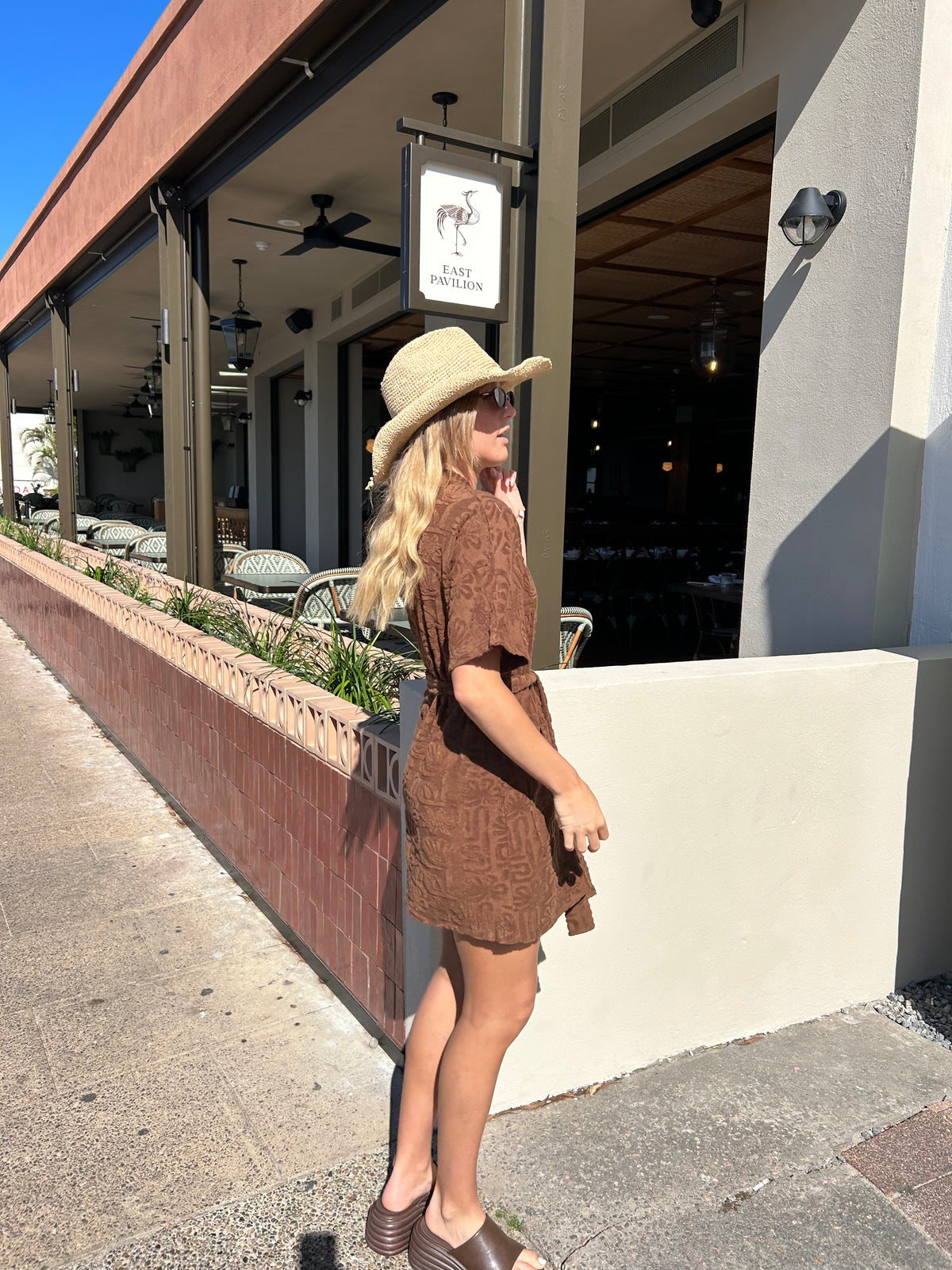 By Frankie Choc Towelling Robe