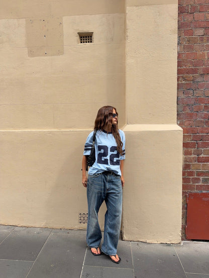 22 Motion Tee Powder Blue/Navy - SSAINT