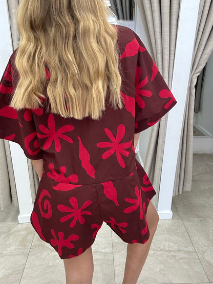 By Frankie Choc/Red Playsuit