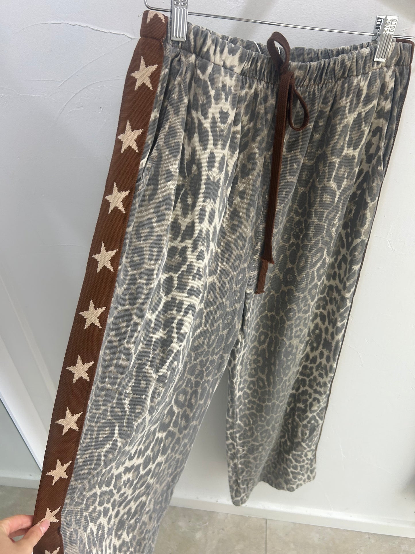 Light Leopard Warm Choc Star Pant - By Frankie