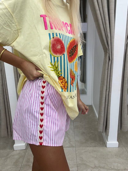 Tropicana T-Shirt Short Set Cotton By Frankie - Shorts