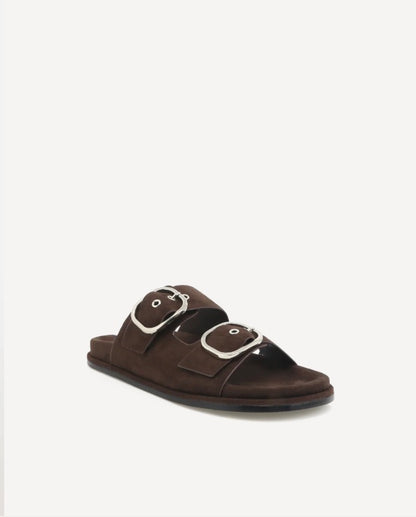Rebeca Dark Cocoa Suede Billini