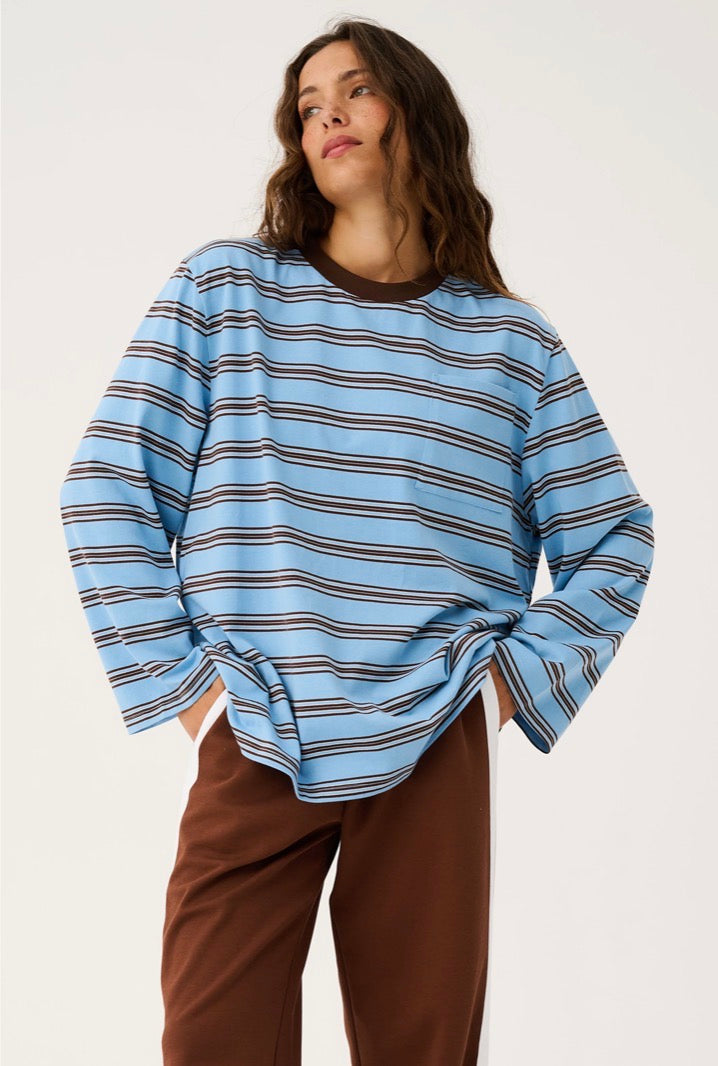 Harley Long Sleeve Truffle/Ice Stripe - Cartel&Willow