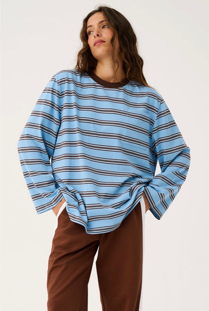 Harley Long Sleeve Truffle/Ice Stripe - Cartel&Willow