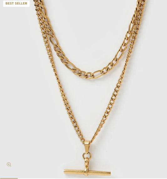 Marcella Double Stack Necklace - Arms of Eve