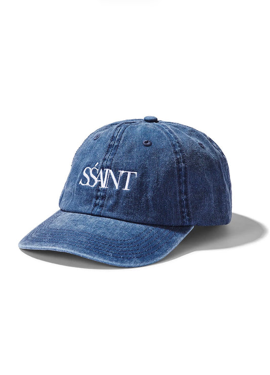SSAINT Logo Blue Acid Wash Cap