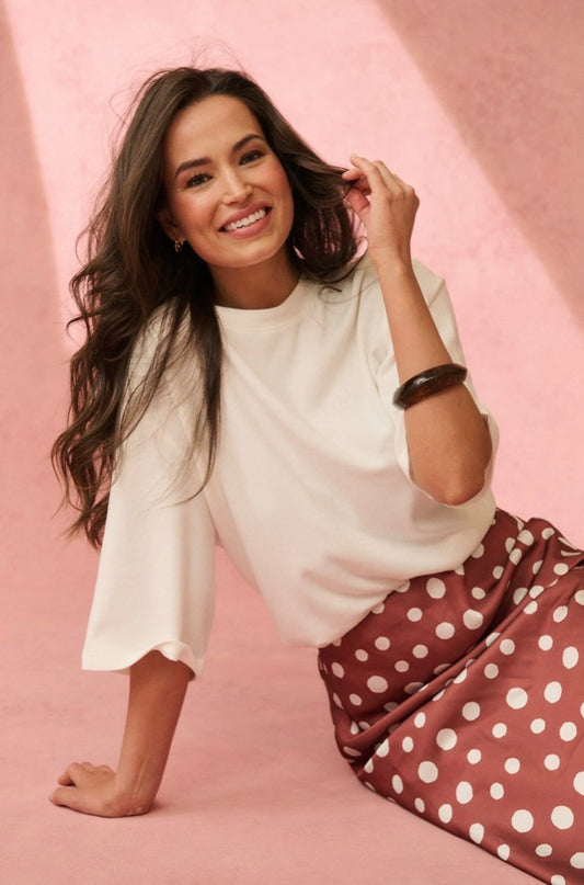 Solana Tee White Cartel & Willow