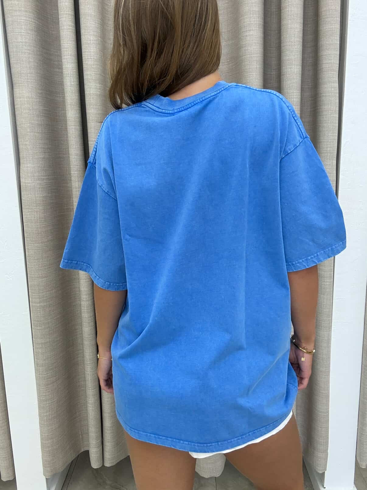Mango Oversize Tee Blue Snow - Maku The Label