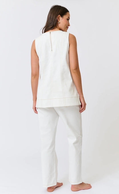 Gianna Top Vanilla Denim Cartel & Willow