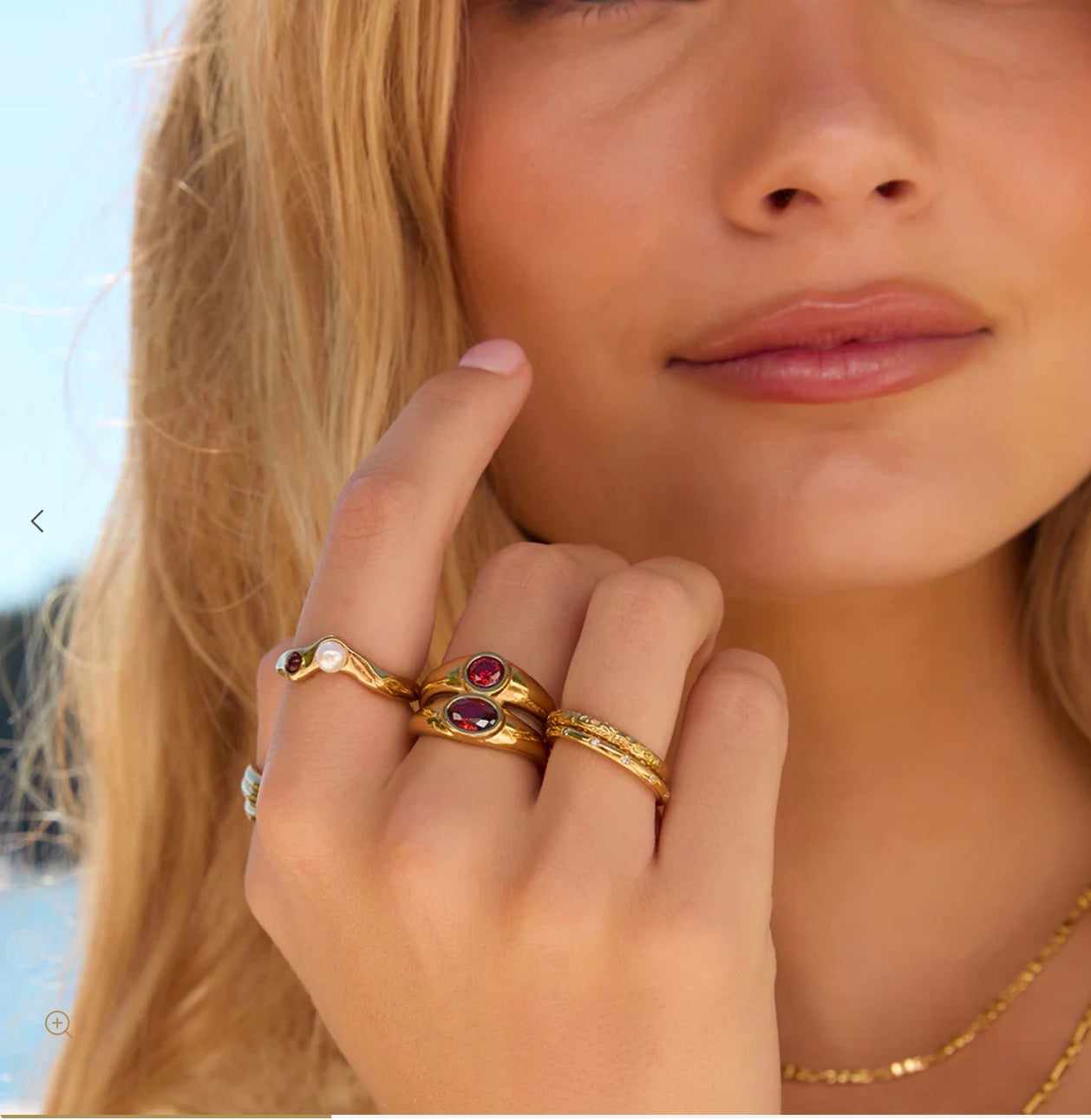 Mali Gold Ring - Ruby Arms of Eve