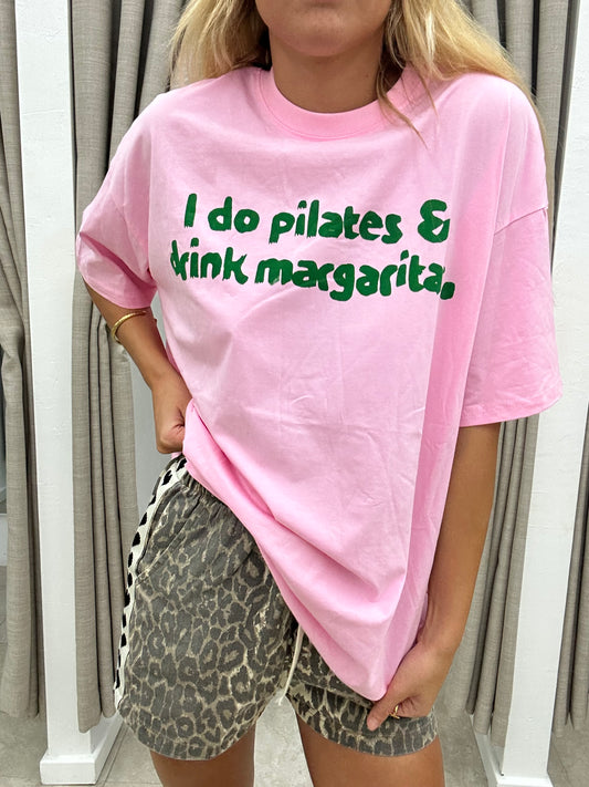 Pink Pilates and Margheritas T-Shirt Cotton - By Frankie