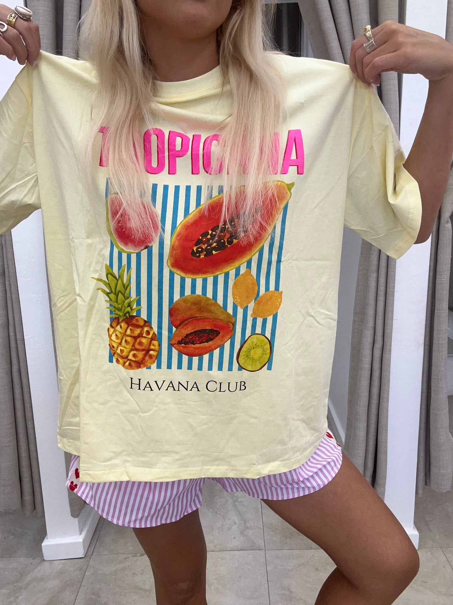 Tropicana T-Shirt Short Set Cotton By Frankie - Top