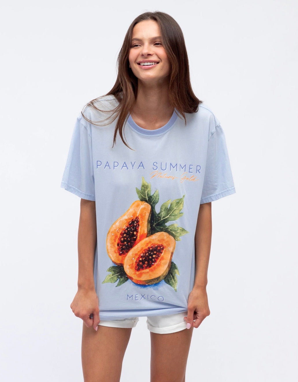 Papaya Summer Tee - Paper Heart