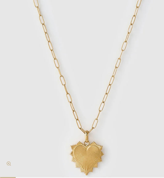 Queen of Hearts Gold Necklace - Arms of Eve
