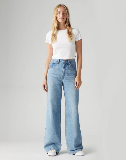 Levi's Women's Cinch Baggy Jean - Invested Indigo