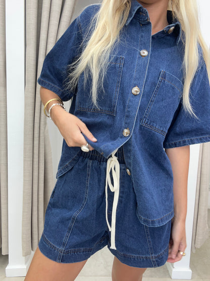 Dark Denim Short Set By Frankie - Shorts