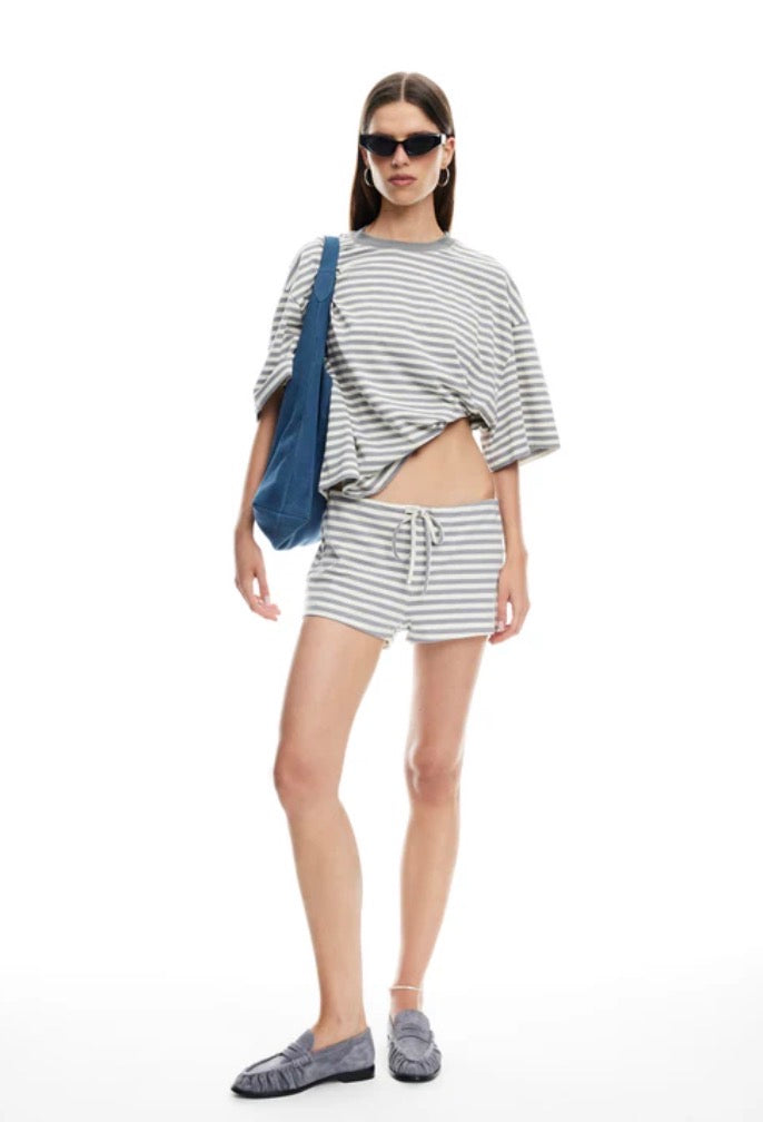 Bloom Short Sleeve Ash Stripe - Lioness