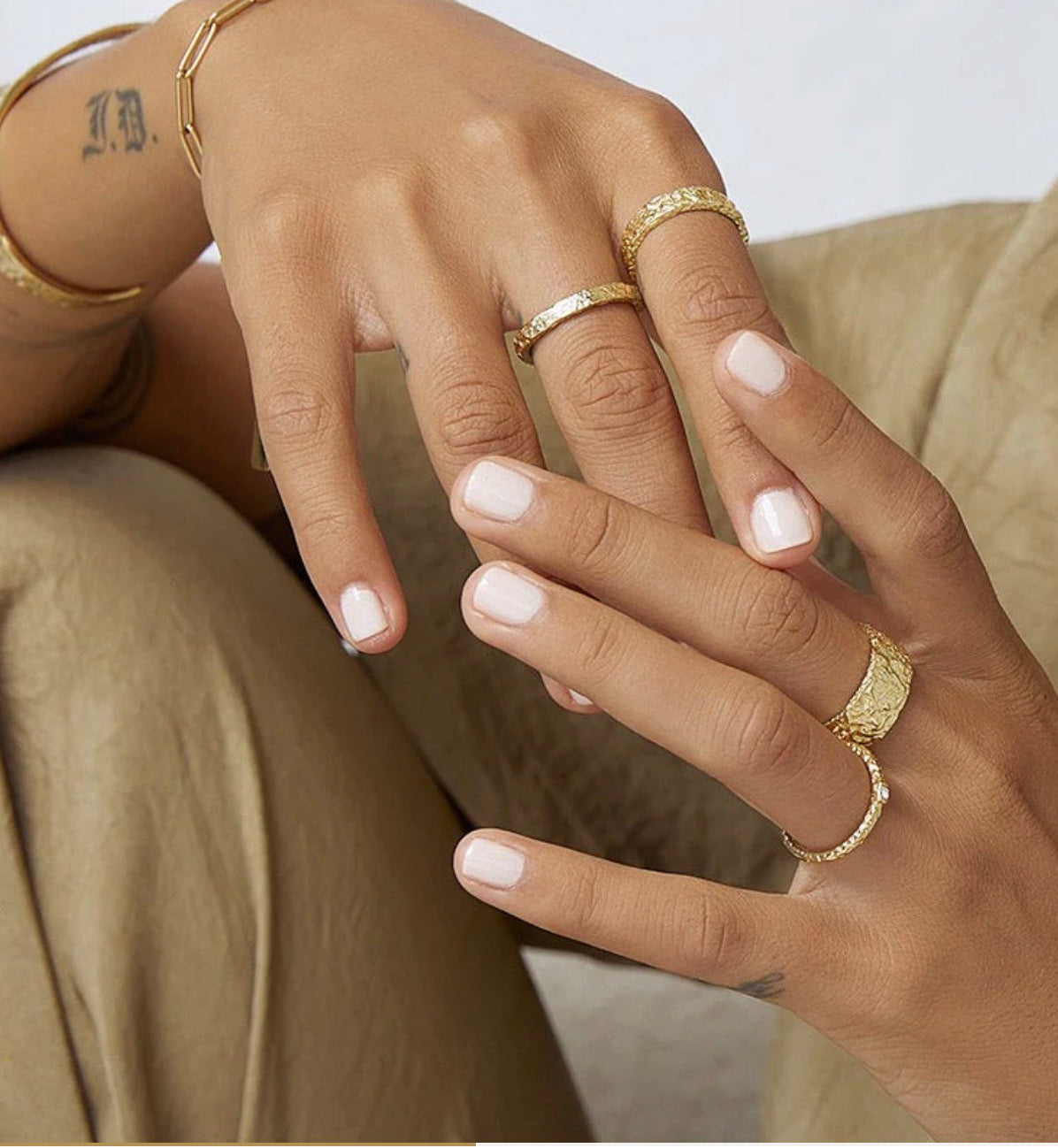 Eros Gold Textured Ring - Arms of Eve