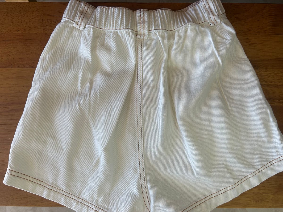 By Frankie White Contrast Denim Set - Shorts