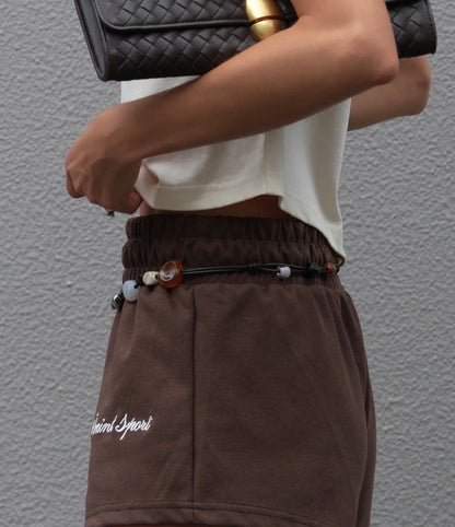 Brown Sport Track Shorts - SSAINT