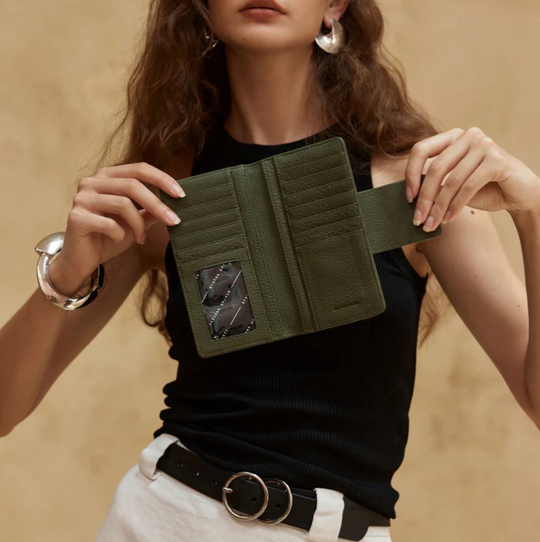 Ruins Wallet Khaki - Status Anxiety