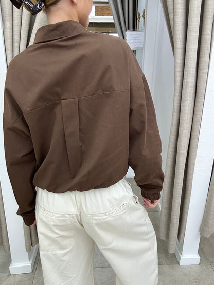 Kendall Choc Bomber Jacket