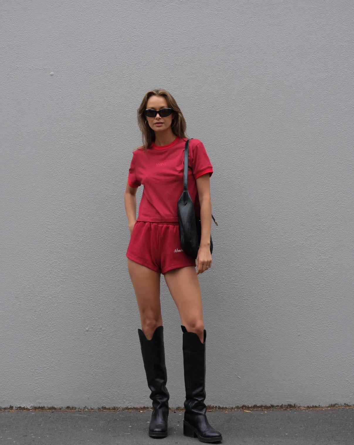 Cherry Sport Track Short - SSAINT