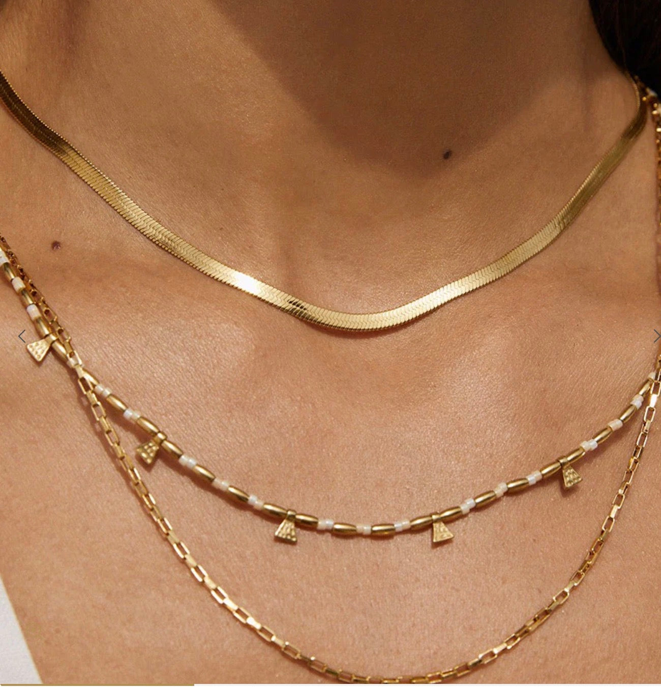 Natalia Gold Necklace - Vanilla Arms of Eve