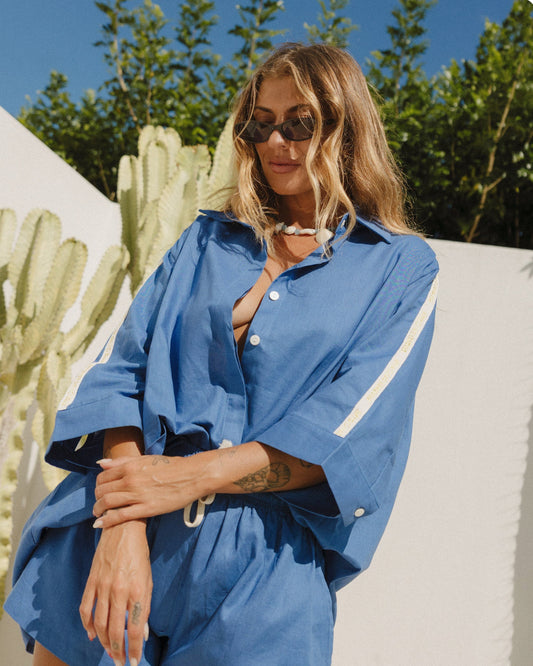 Take it Easy Shirt - Blue Cracker Day Club