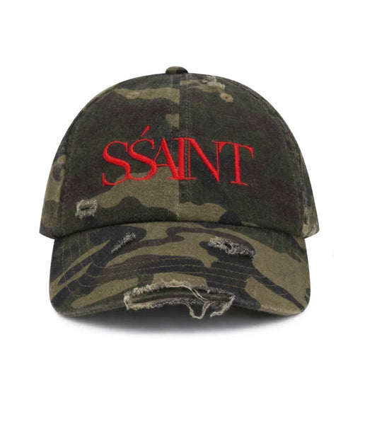 SSAINT Camo Dad Cap Cherry
