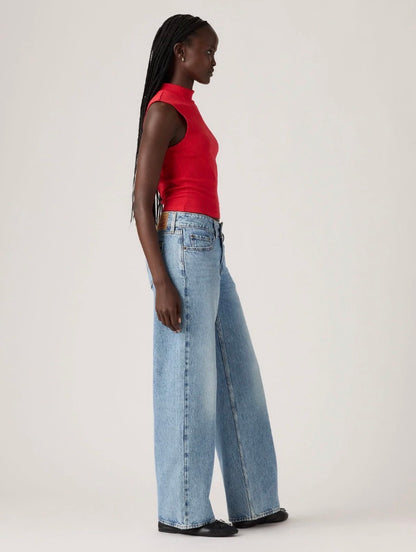 Levi's Women's Superlow Loose Jean - Abraided Art